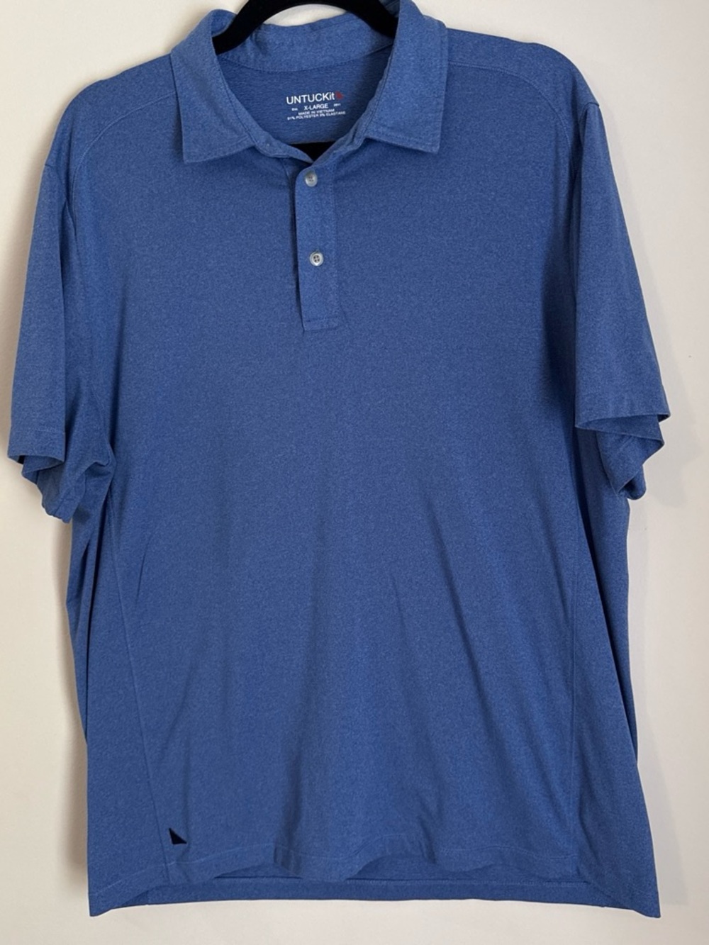 UNTUCKit Men’s Heathered Blue Polo